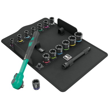 WERA Set alata s čegrtaljkom Zyklop Comfort 3/8", 16 kom
